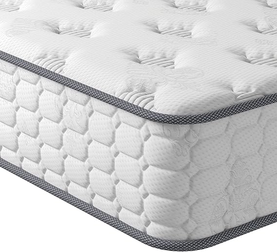 Vesgantti Single Mattress, 9.8 Inch Pocket Sprung Mattress Single Bed