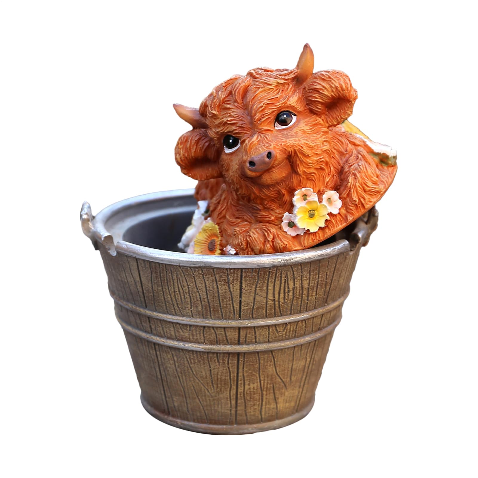 Figurine Vache Highland mignonne idée cadeau déco pour chambre et bureau