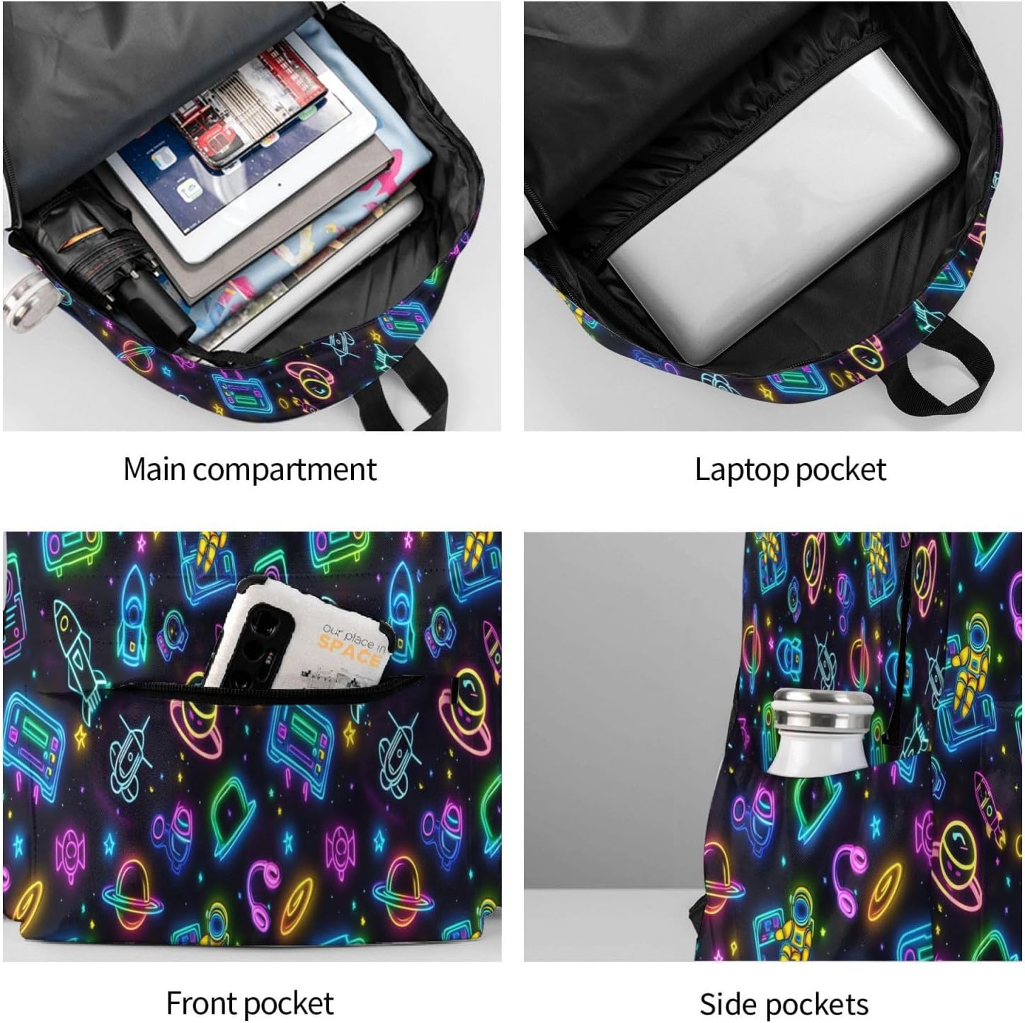 Game Backpack School Bag Lightweight Bookbag Laptop Travel Daypack For Kids Girls Boys Teens - Image 9