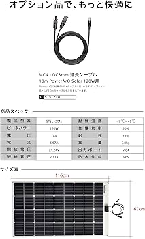 Amazon.co.jp: SmartTap 120W ソーラーパネル充電器 PowerArQ Solar