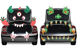 Novelty Spooky Car Decals for Trick or Trunk Halloween Display