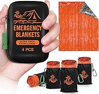 Vista 1 de Emergency Blankets for Survival, 2-Pack/4-Pack Space Blankets, Gigantic & Extremely Thick Survival Blanket, Suitable for Outdoor Survival, Camping