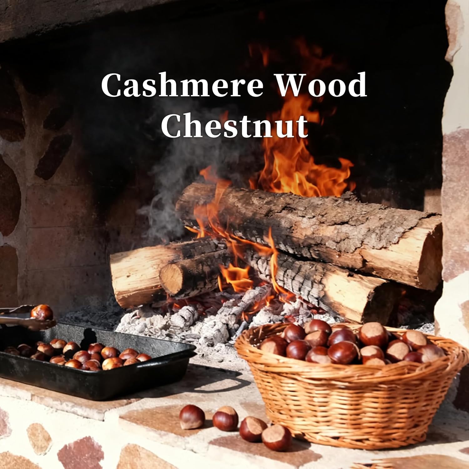 KRD Cashmere Wood Chestnut Reed Diffuser Set, 8.45 fl oz Large Fragrance Oil Bottle with Sticks, Romantic Bedroom Decor Scent for Women