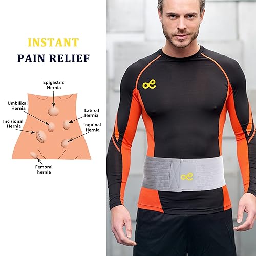 Miniatura 2 de gagaiuco Cinturón de hernia umbilical para hombres y mujeres  Carpeta de apoyo abdominal con almohadilla de compresión  Ayuda para la prevención de