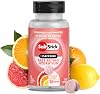 SaltStick Chewable Electrolytes with Caffeine - 60 Citrus Burst Electrolyte Energy Tablets - Just Chew It, Electrolyte Energy Chews for Hydration - 60 Count