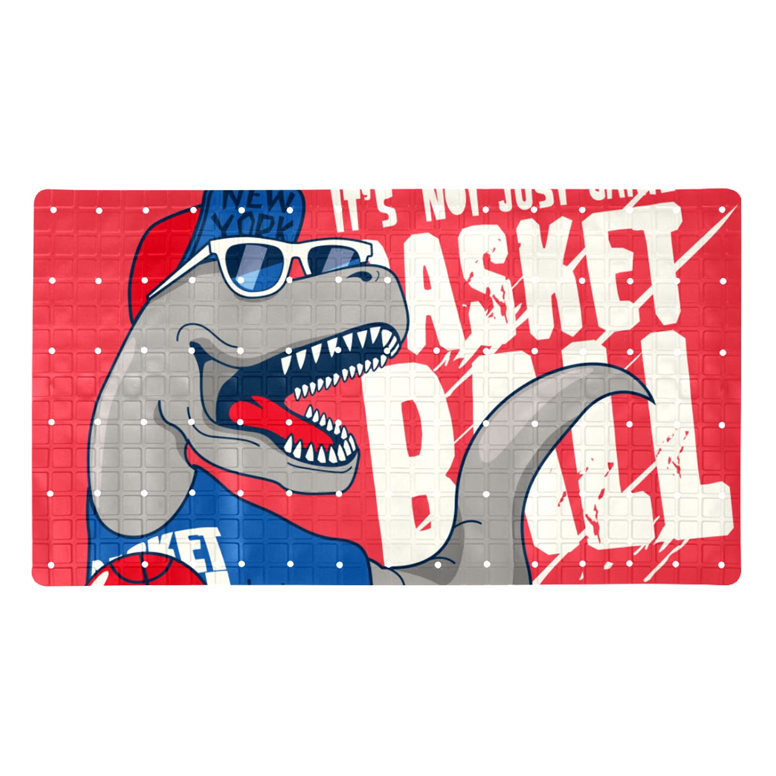 Alfombrilla de baño de dinosaurios infantil antideslizante con ventosas