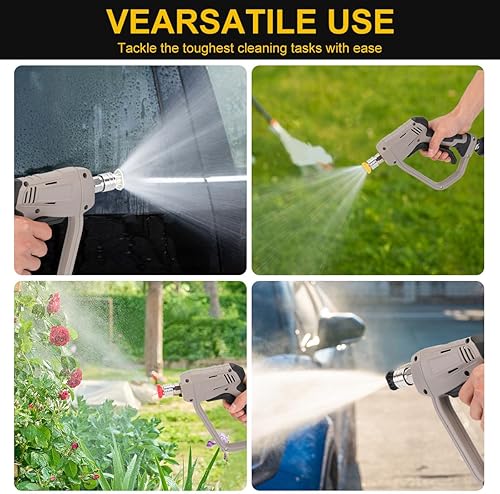 Yuirshion High Pressure Washer Gun with 5 Water Nozzle Ti… - 6