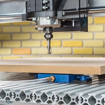 Vacuum Clamp Pod Kit w/T Bolt, Fold Down Knobs, Vacuum Hose, Barbed Brass Fitting, Vacuum Gasket CNC Clamps for CNC Projects, Routed Signs and Plaques