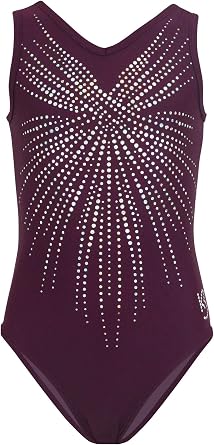 k-Bee Leotards Majestic Eagle Plum Girls Gymnastics Leotard