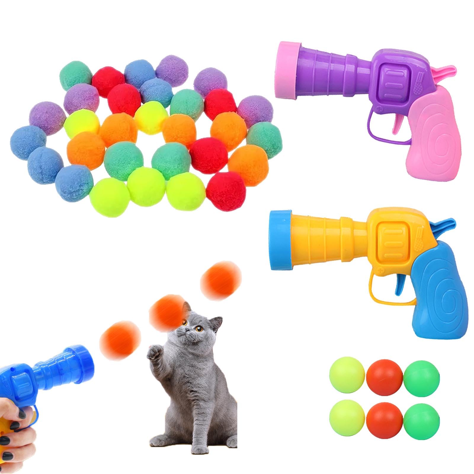 Giocattolo Per Gatti Con Lanciatore E Dischi - Gioco Interattivo Per Allenare E Divertire Il Tuo Gatto