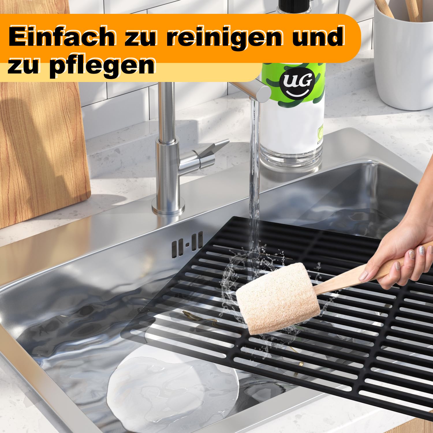 Griglia In Ghisa Smaltata Per Barbecue - Griglia Rettangolare Universale Per Gas E Carbone, Resistente E Facile Da Pulire (Varie Misure)