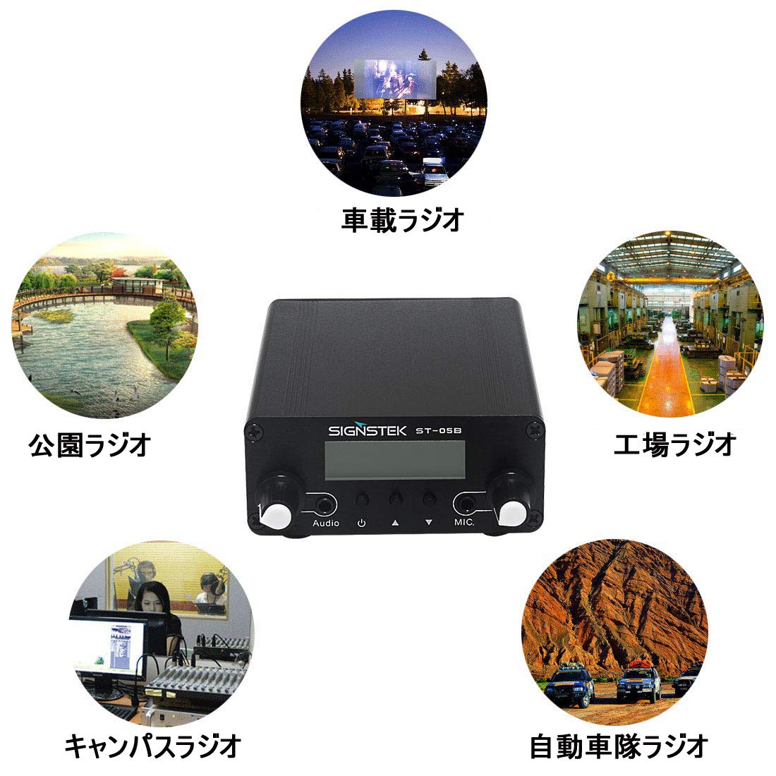 Signstek 0.5 W 05B LONG RANGE FM Transmitter - ORIGINAL Dual