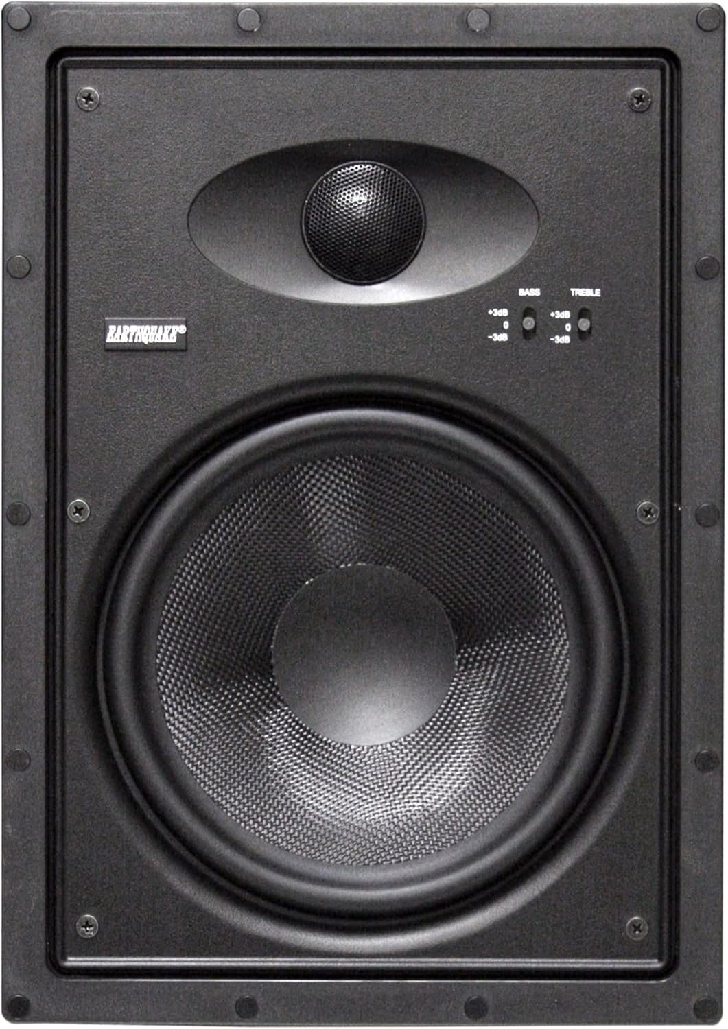 Front view af EARTHQUAKE Sound EWS800 væghøjttaleren uden gitter