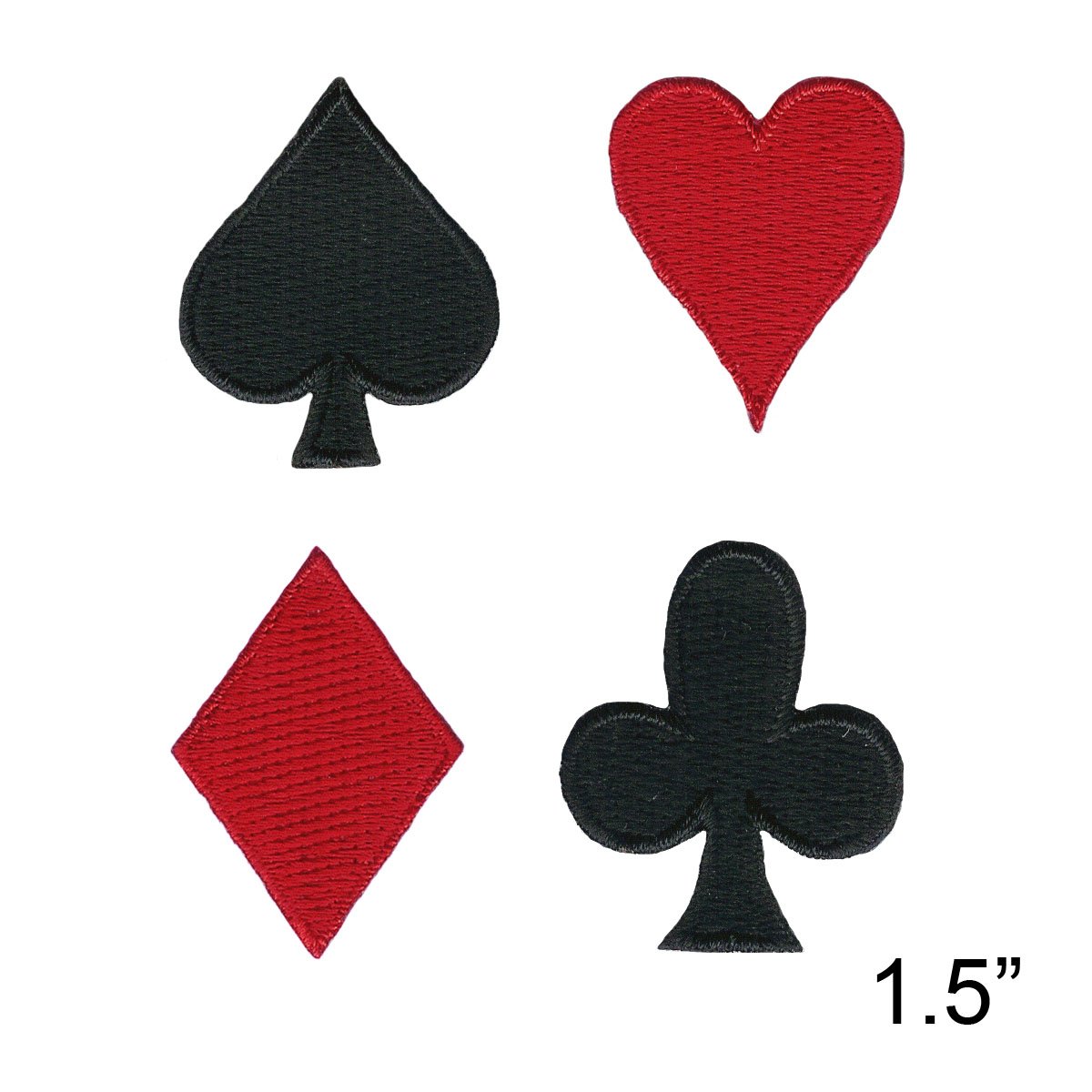 Amazon.com: Larger Card Suits Set Poker Heart Spade Diamond Club