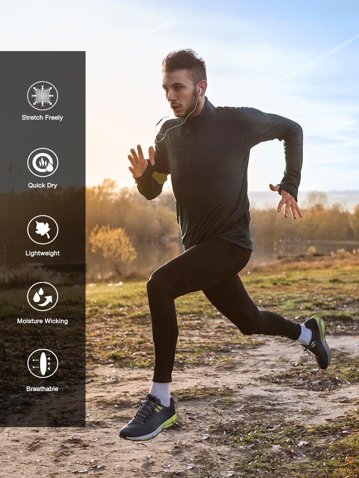5–6 Packungen Kompressionshosen für Herren, Herren-Leggings für Sport, athletische Baselayer, Laufstrumpfhose für Herren