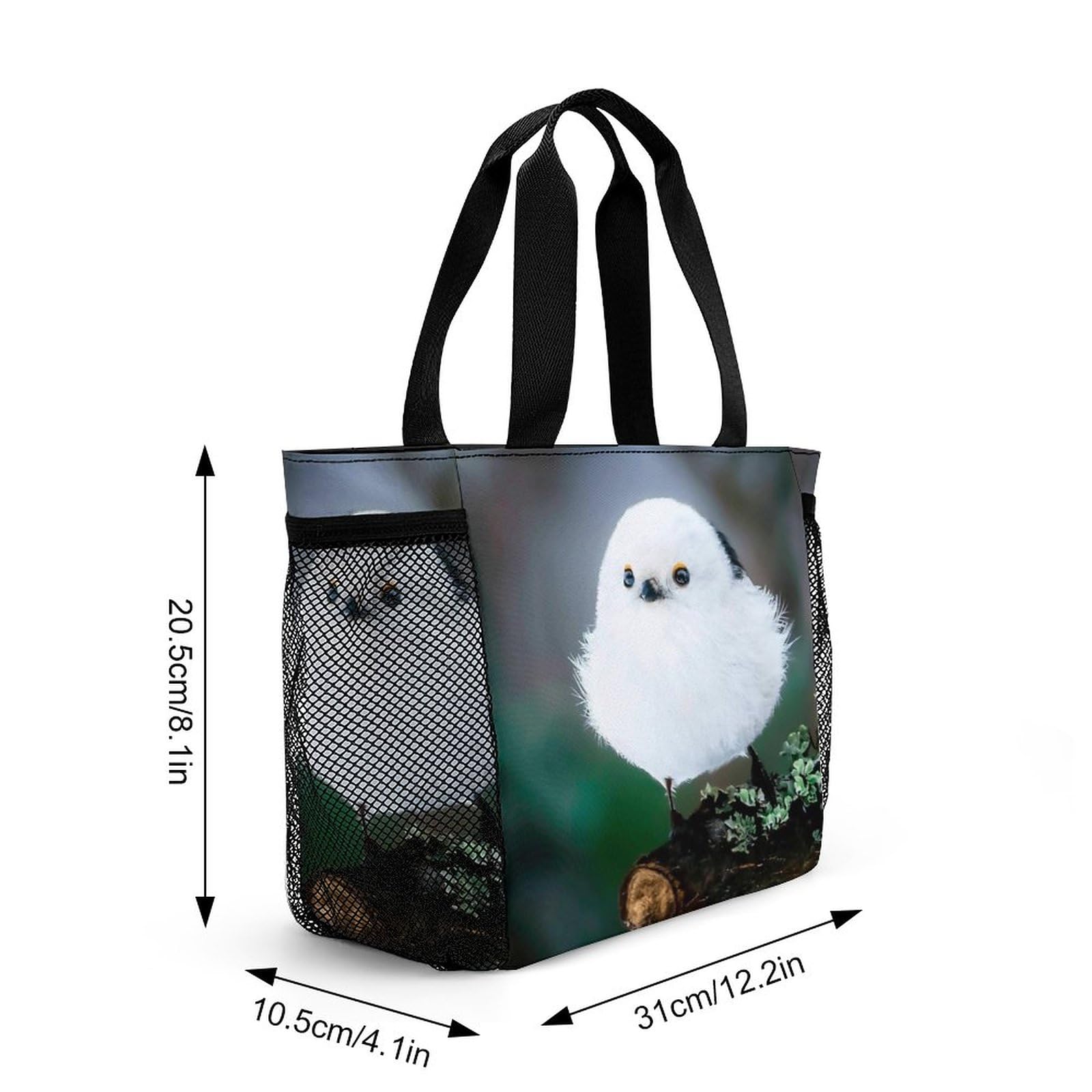 Amazon｜トートバッグ シマエナガ 鳥柄 手提げバッグ ランチ