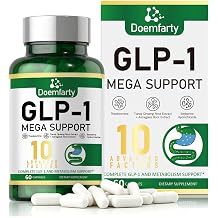 GLP-1, GLP-1 Support Capsules with Berberine, Naturally GLP1 Production,GLP-1 Capsules for Women & Men, GLP-1 Mega Support, 60 Count