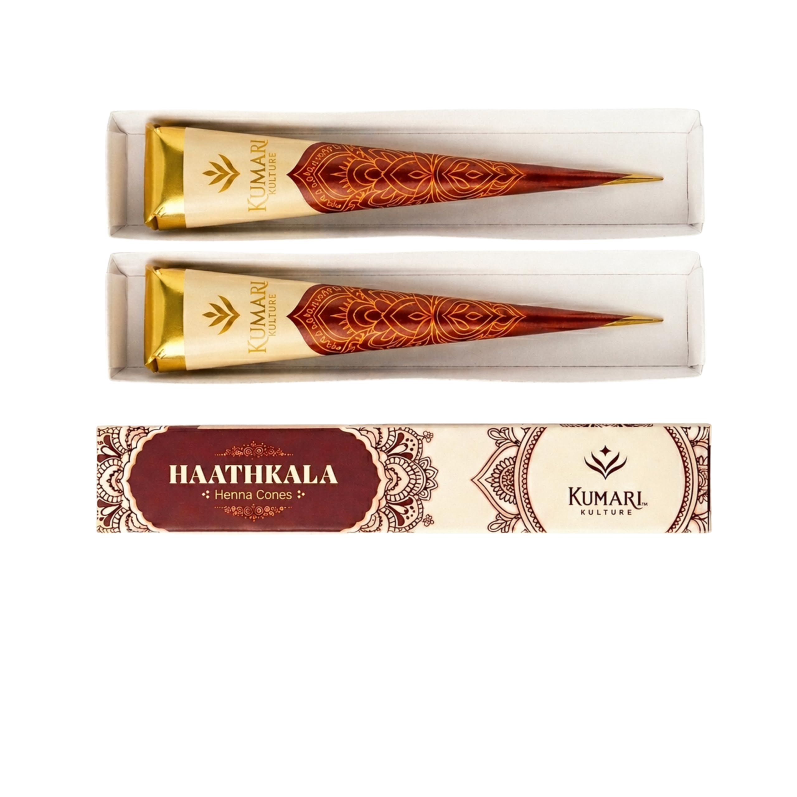 Henna Cones for Mehndi Designs, Ready to Use Natural Henna Paste with Tea Tree and Clove Oil, Triple Sifted for Smooth Application on Hands and Feet pack of 2-picture-20