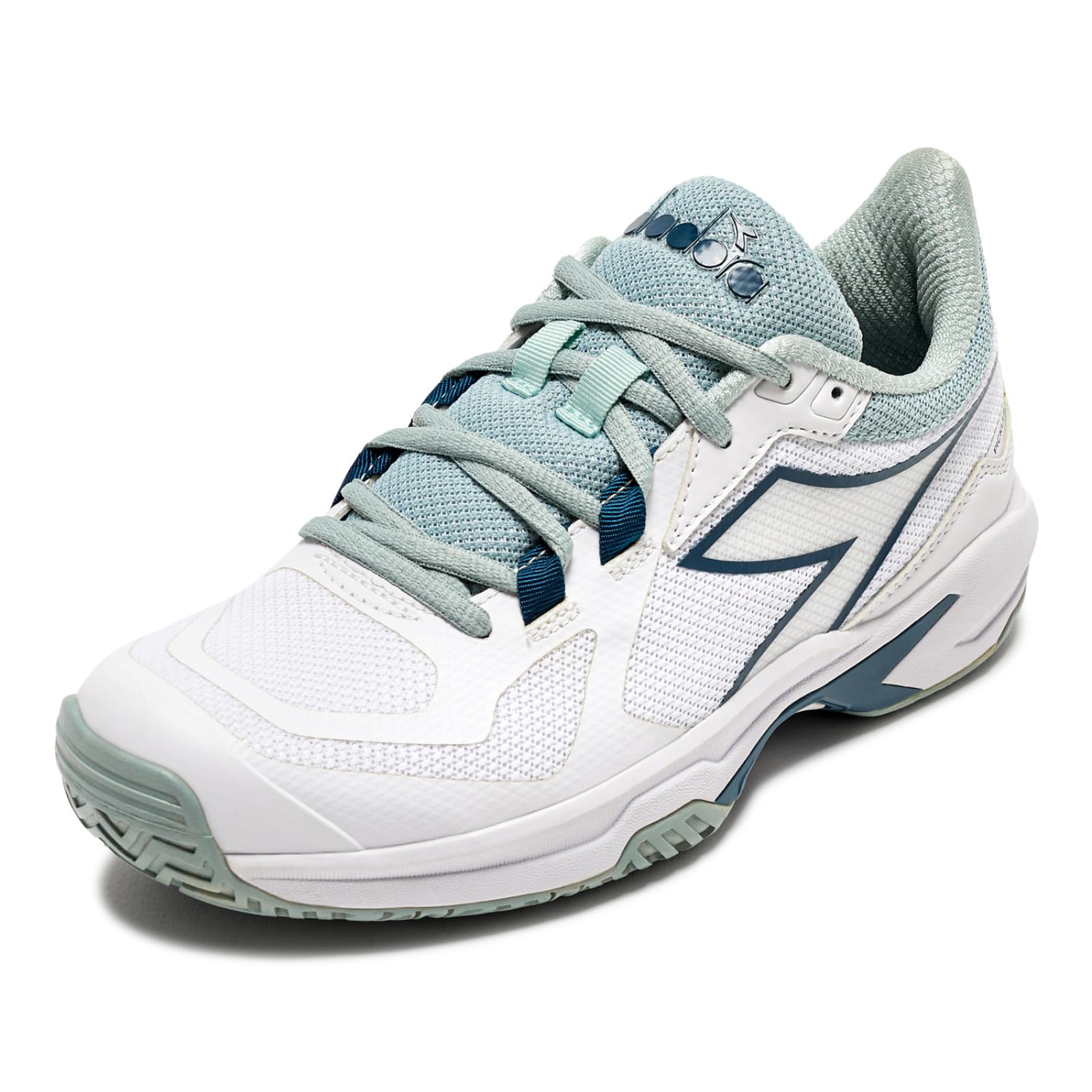 Diadora Womens Trofeo 2 Ag Pickleball Tennis Sneakers Shoes - Blue, White