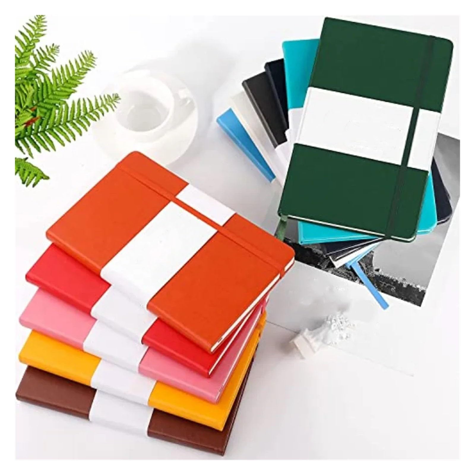 10 sztuk notesów Journal College notes z grubym papierem w twardej oprawie dla biura, domu, szkoły, firmy(Teal)