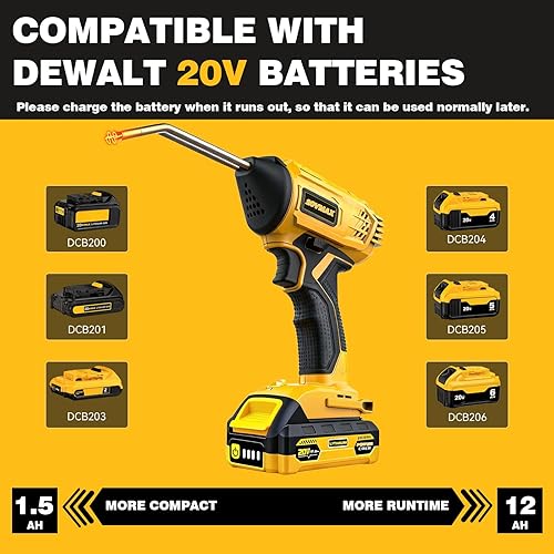 Miniatura 2 de Soldador de plástico inalámbrico para Dewalt 20V Max alimentado por batería, kit de soldadura de plástico con 400 grapadoras en caliente, pistola
