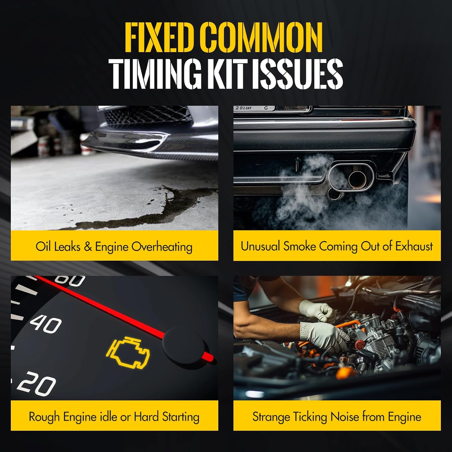 KUSATEC TBK1150WP Engine Timing Belt Kit with Water Pump Compatible with Chrysler 300 2005-2010,Chrysler Town and Country 2008-2010,Chrysler Pacifica 2005-2006,Dodge Avenger 2008-2010