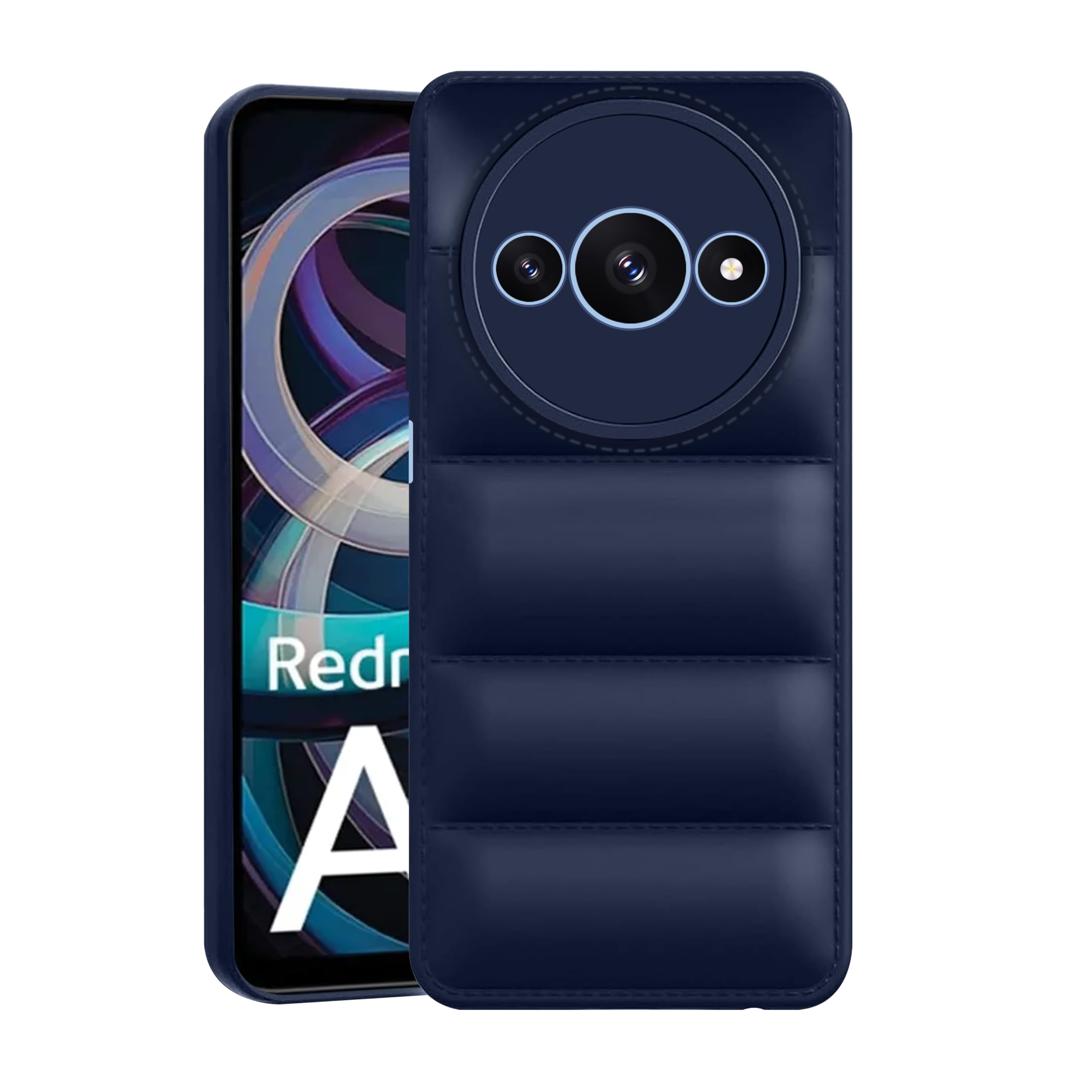 TPU Silikon Handyhülle Für Redmi A3 / A3X / Poco C61 – Weich, Schützend, Farbe Rauchblau