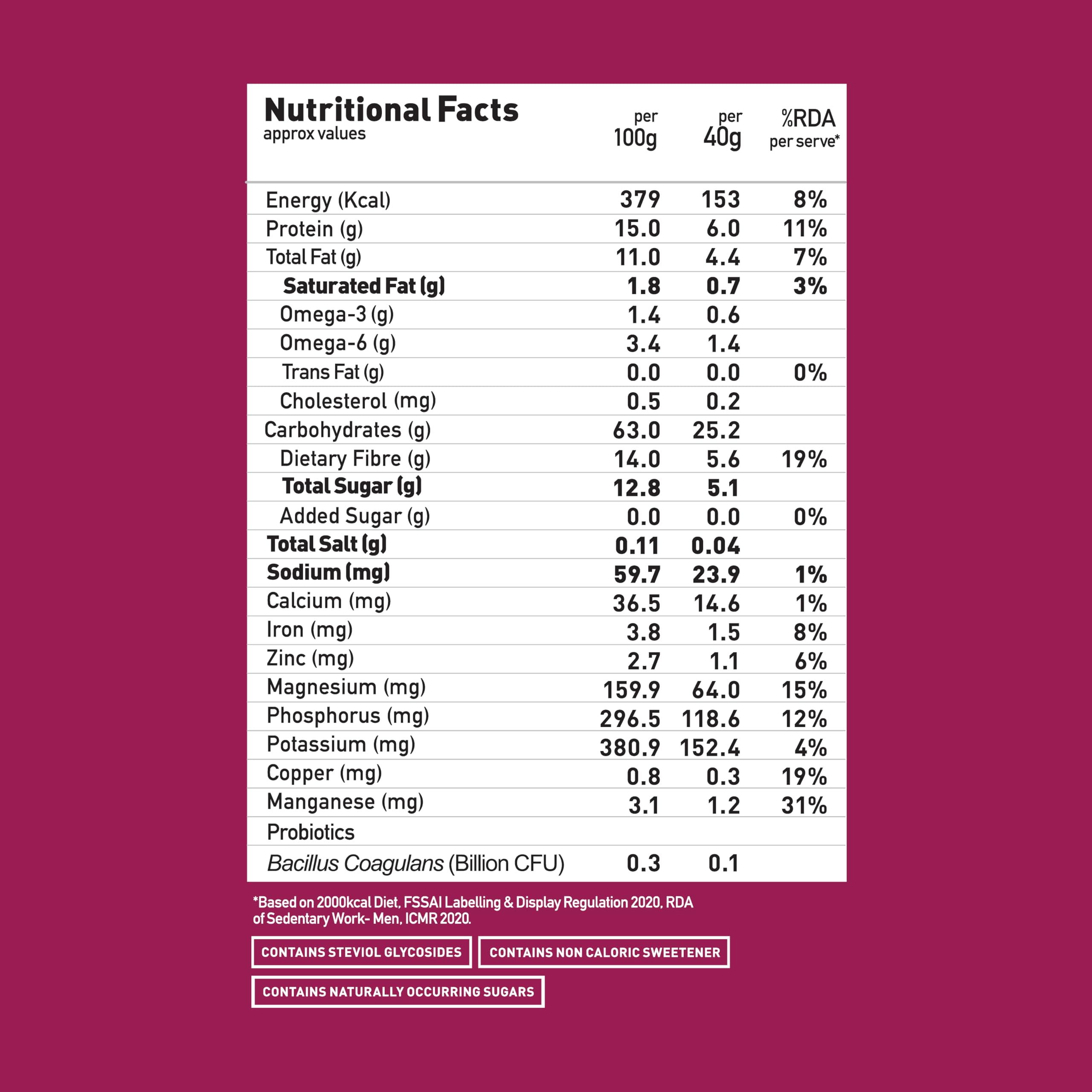 Yogabar Muesli Wholegrain Breakfast Cereals | Healthy Breakfast Cereals | Granola | Gluten Free | Antioxidant Rich | Healthy Food For Breakfast | Protein Rich, Nut (700Gm - Pack Of 2) 1