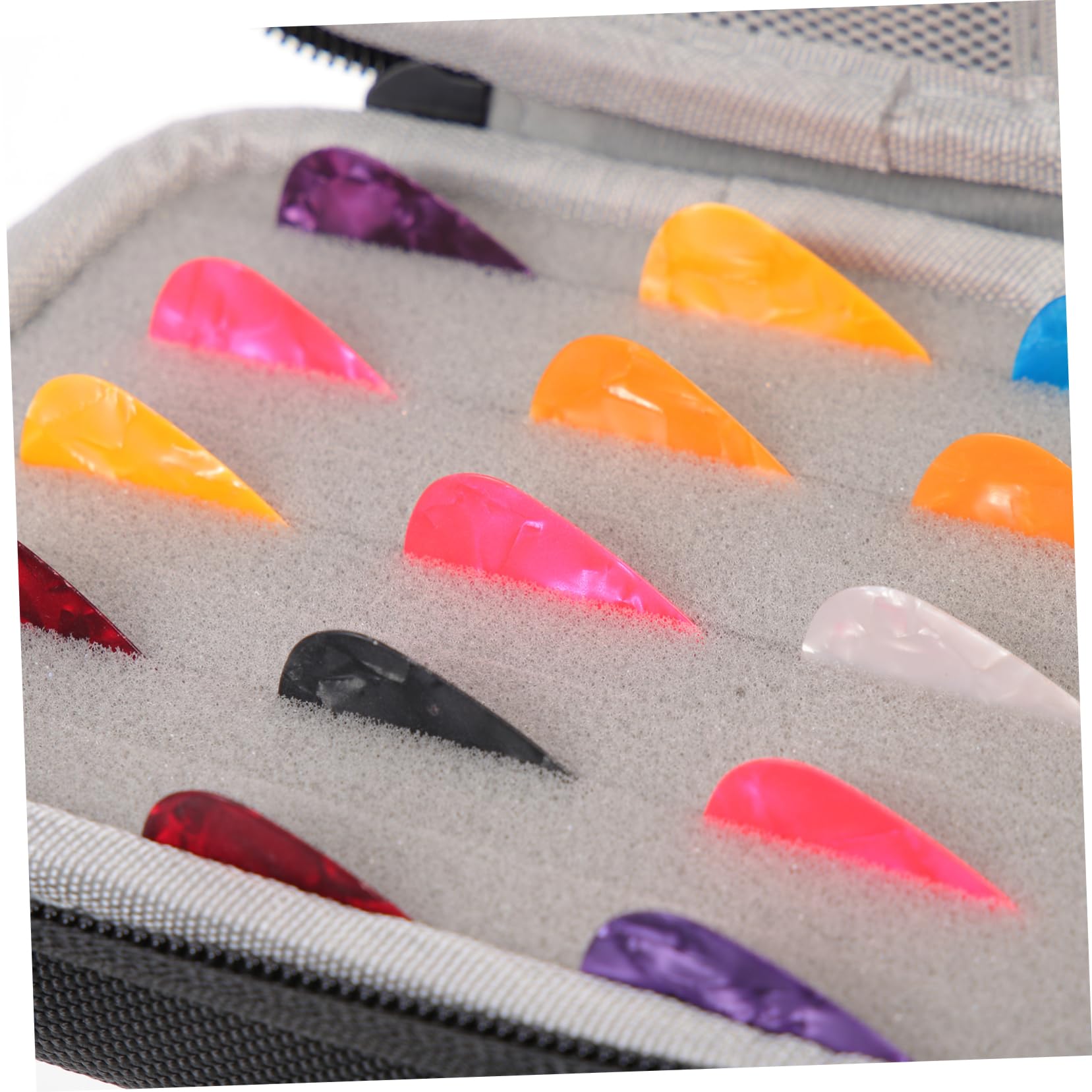 ibasenice 3 Sets Folk Elektrische Gitarre Picks Set mit Lagerung Tasche Plektren für Gitarristen