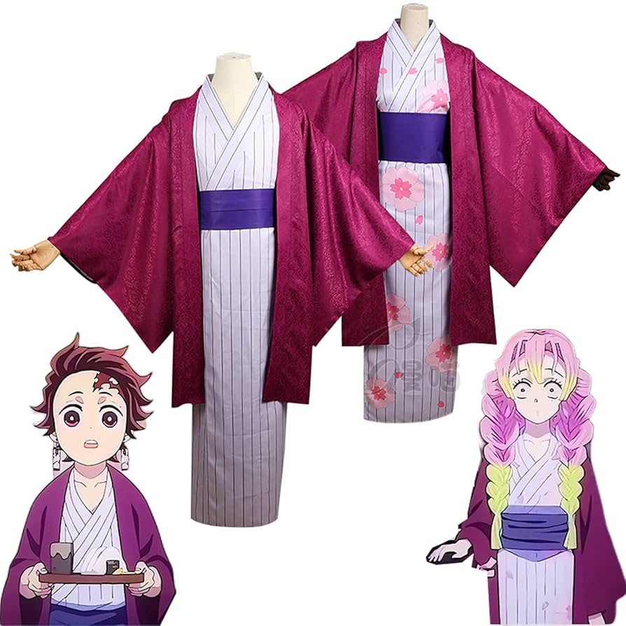 Amazon.co.jp: 甘露寺蜜璃 炭治郎 浴衣 和服 鬼滅の刃周辺