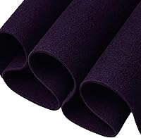 Vista 24 de FabricLA Tela de fieltro para manualidades, 18 x 18 pulgadas de ancho y 0.063 in de grosor, color burdeos, utiliza este fieltro suave