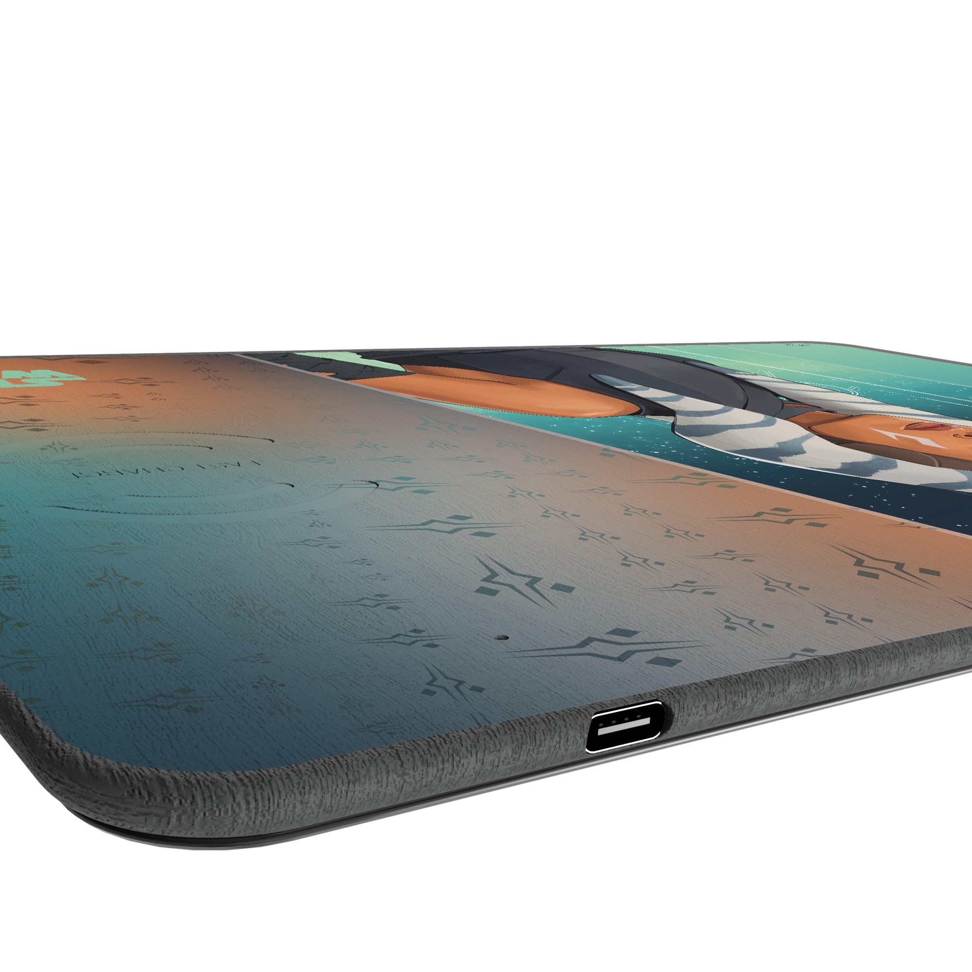 Star Wars  Portrait 15-Watt Wireless Charger and Mouse Pad: Ahsoka