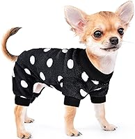 Vista 13 de Sebaoyu Pijamas para Perros Pequeños, Suéter de Perro con Diseño de Nave Espacial, Estrellas y Luna que Brillan en la Oscuridad