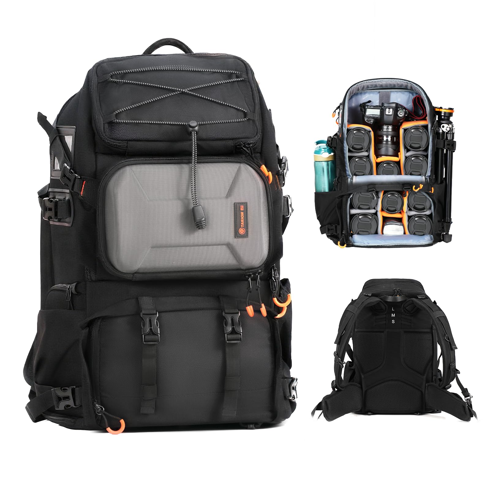TARION Mochila grande para cámara fotográfica - Bolsa impermeable para cámara DSLR