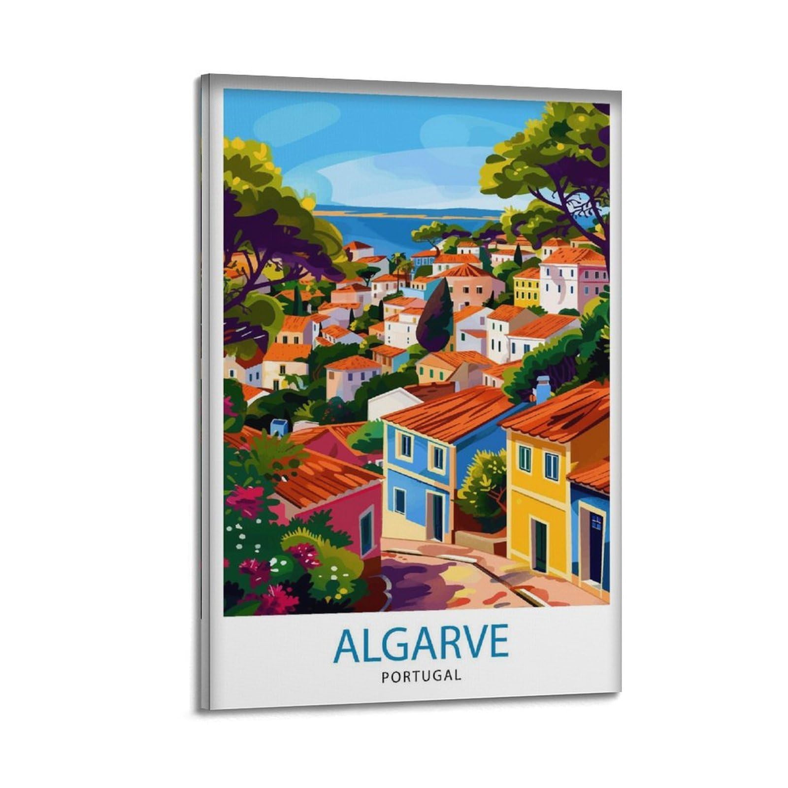 xiaoxiaoshen Algarve Portugal Travel Algar_9 Canvas Poster Wall Art Prints Room Aesthetic Murals Bedroom And Living Decorations 12x18inch(30x45cm)