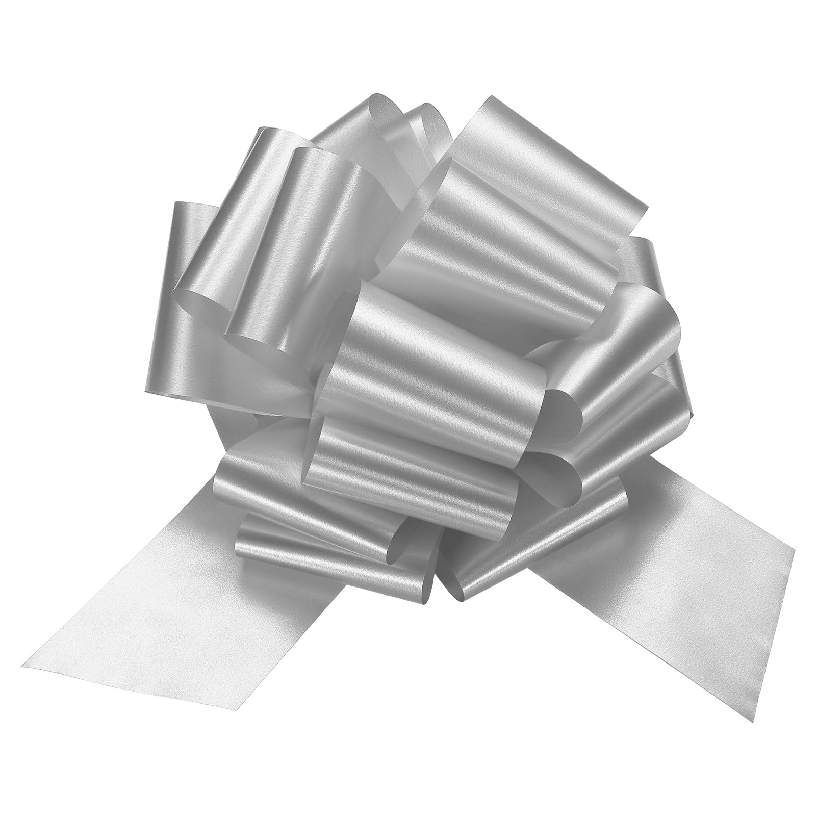PATIKIL 12 Inch Large Gift Bow, Big Gift Bow Present for Car Bike Birthday Wedding Table Decorations Party Holiday Events Decoration, Silver