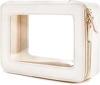 Vista 49 de Aveniee Bolsa organizadora de maquillaje transparente, bolsa de aseo de viaje, estuche cosmético para mujeres, bolsa portátil de maquillaje