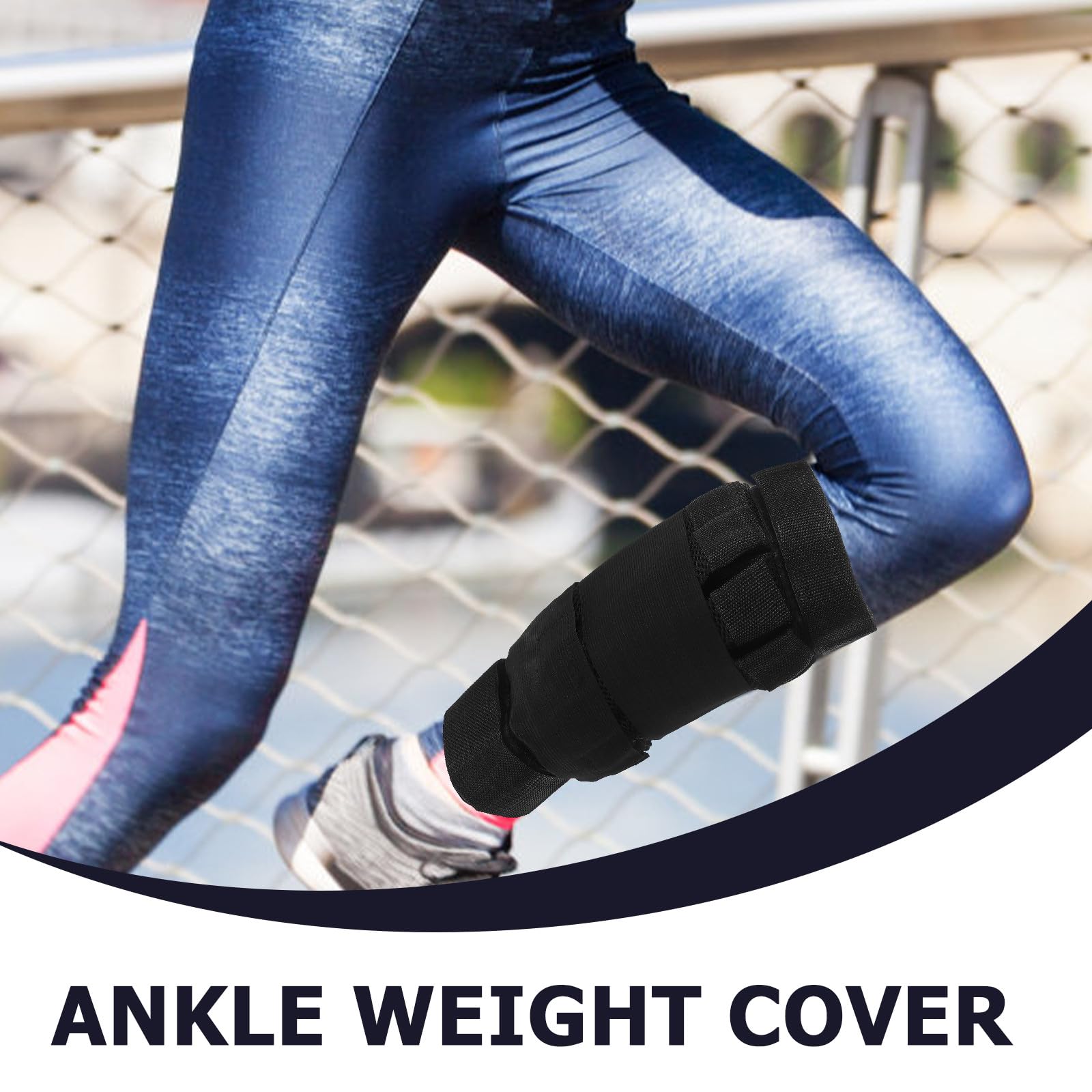 Cavigliere Pesi Regolabili 2 Pezzi Copertura in Cotone e Tessuto Mesh per Allenamento Corsa Aerobica Resistenza e Riutilizzabili