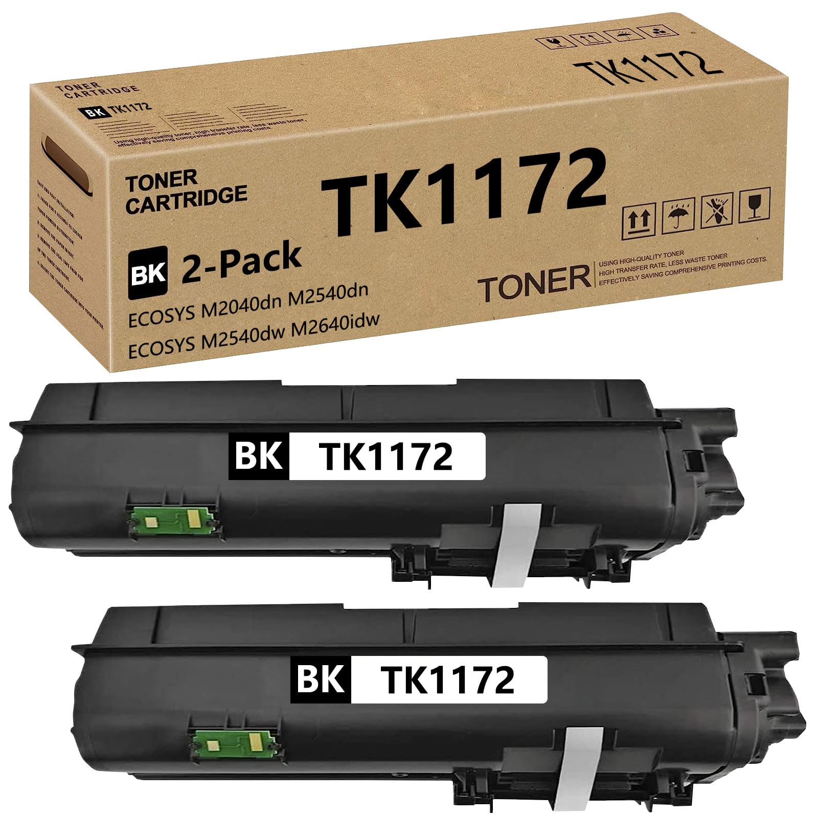 UEESLH Compatible TK 1172 TK1172 Toner Cartridge Replacement for Kyocera TK1172 TK-1172 for ECOSYS M2040dn M2540d M2540dw M2640idw Printers (
