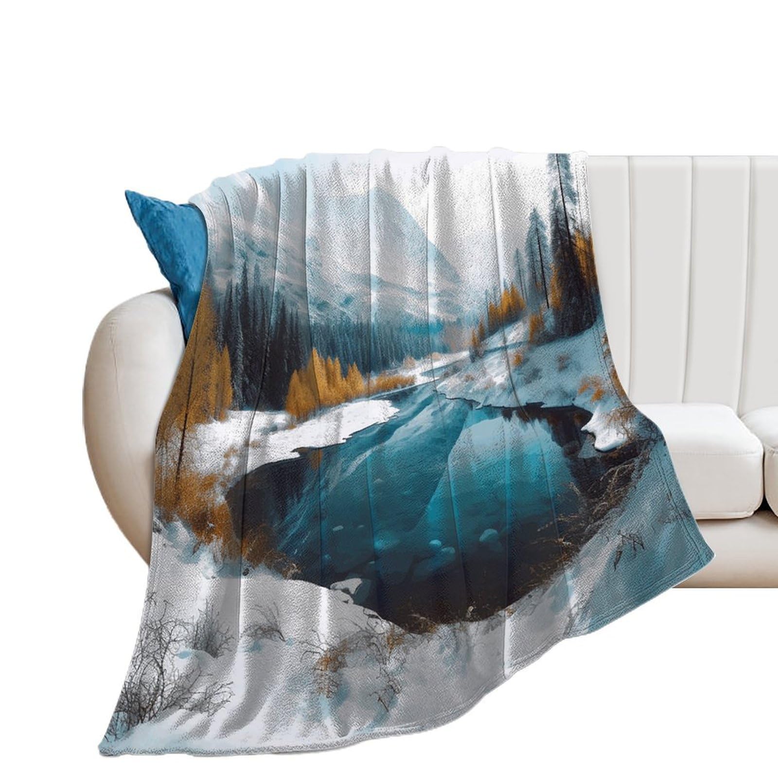 Couverture en microfibre chaude contre le froid de l'hiver pour le lit