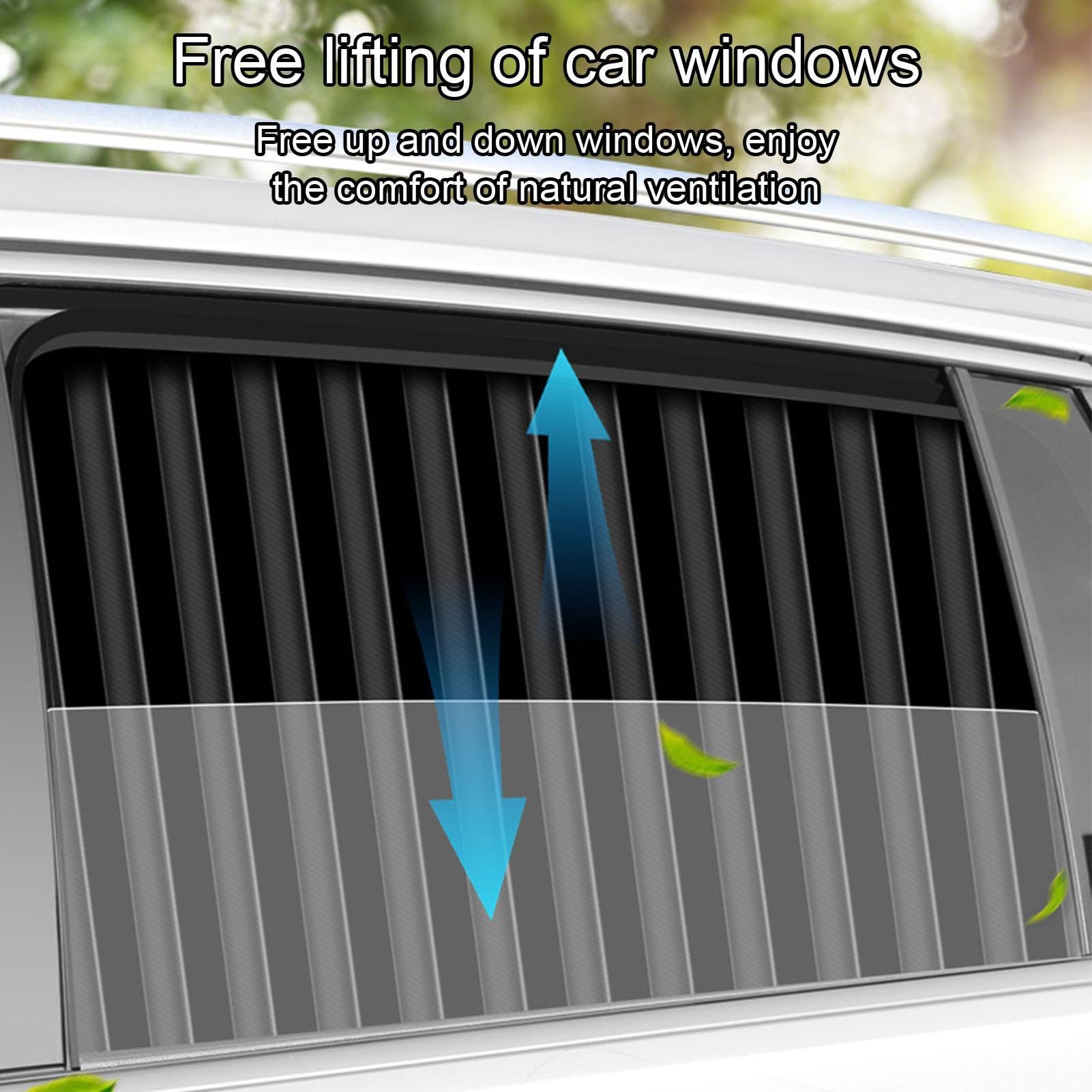 Tende Finestrini Auto Oscurante Protezione UV Scorrimento Magnetico Fluido | Schermi Protezione Privacy per Finestrini Auto per Viaggi, Campeggio, Pause, Vacanze, Festività, Spostamenti