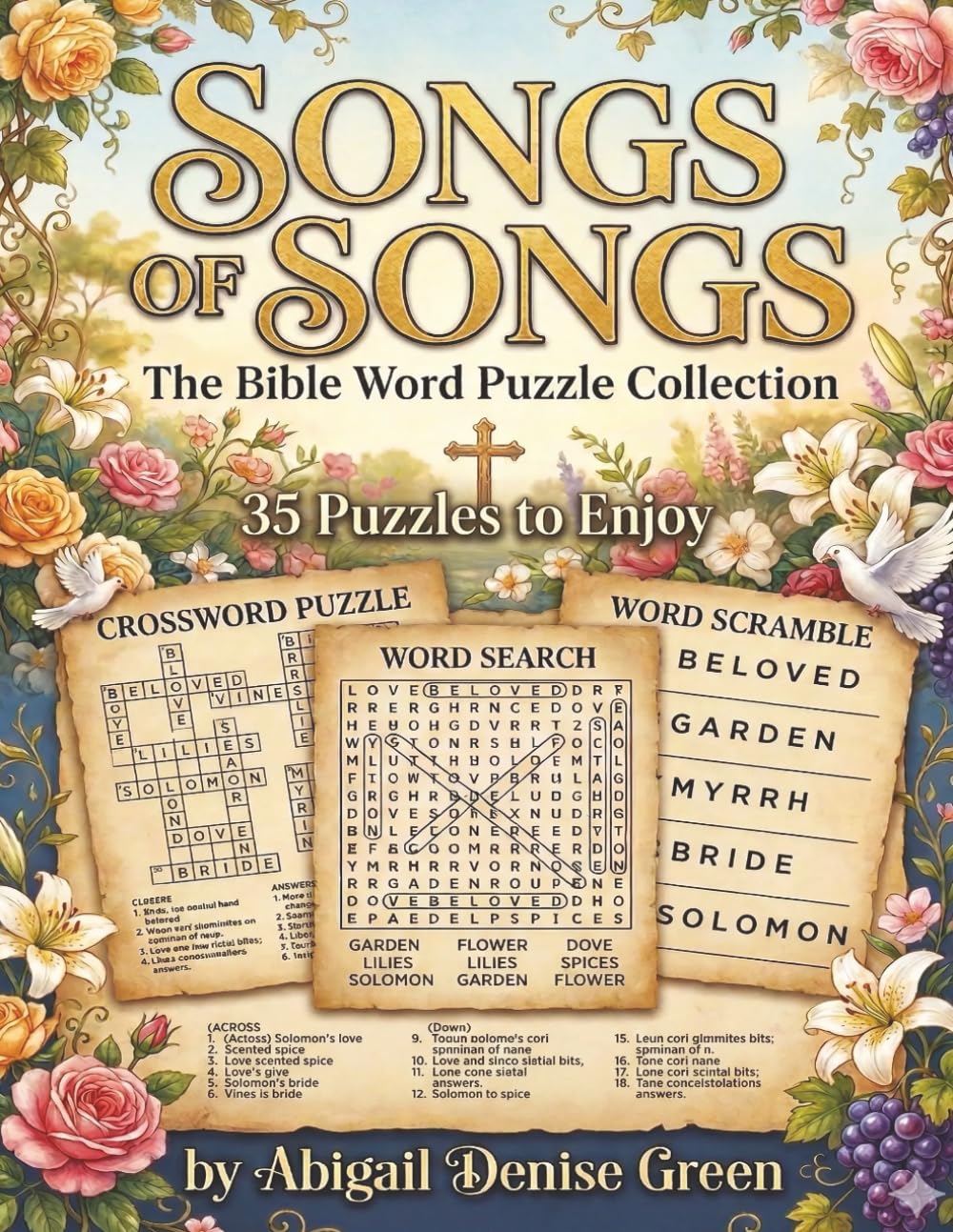 Song of Songs Puzzle Book: Crossword, Word Search & Word Scramble: 8.5 x 11 Large Print Bible Puzzle Book | 72 Pages of Easy-to-Read Crosswords, Word Searches & Word Scrambles from the Song of Songs