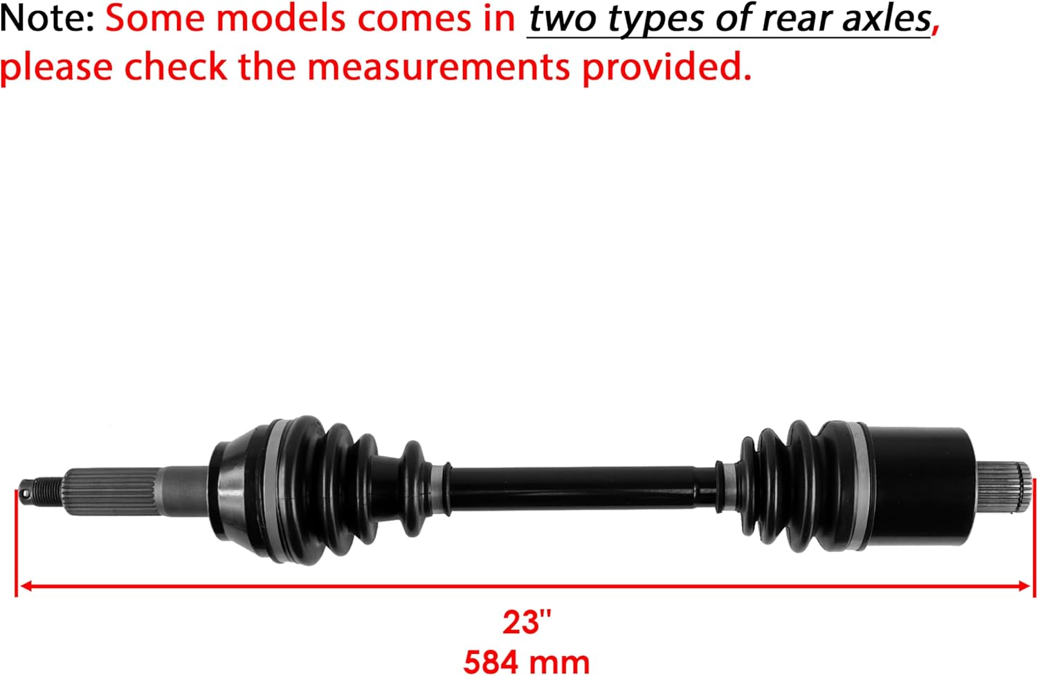 Caltric Rear Left and Right CV Joint Axle Compatible with Polaris Sportsman 570 2015-2024