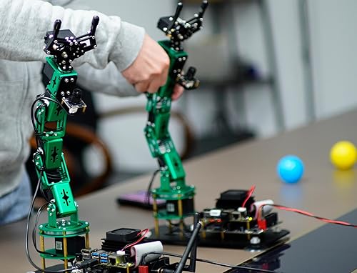 Miniatura 2 de Yahboom Kit de brazo robótico 6DOF con RaspberryPi 5-4GB RAM AI programable electrónico DIY Robot Hand Building para adultos ROS código abierto con