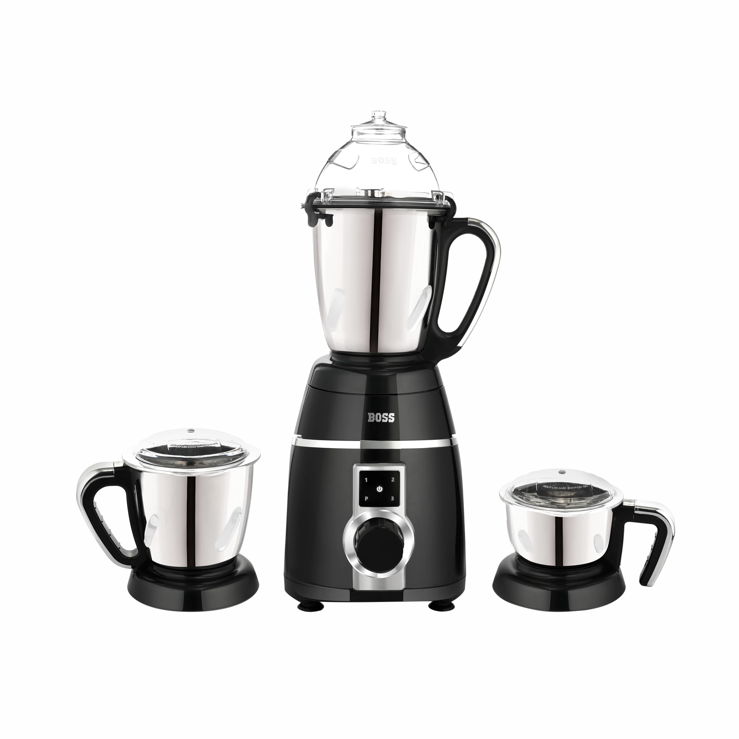 BOSS Tornado 1000-Watt Mixer Grinder, Black | 3-Jars | Wet Grinding, Dry Grinding, Chutney Grinding-image-29
