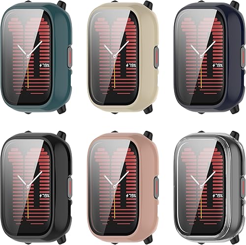 Miniatura 6 de Protector de pantalla compatible con Amazfit Active Cases Smartwatch Case Protector de pantalla completo rayado diseñado para Amazfit Active (A2211)