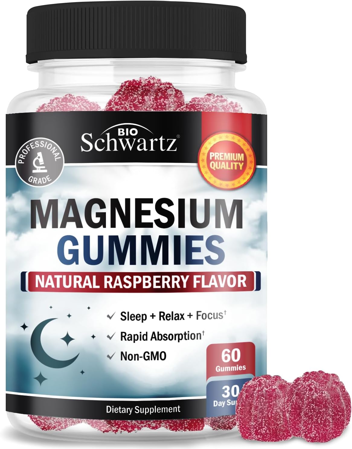 Magnesium Citrate Gummies Supplement (60 Count) Natural