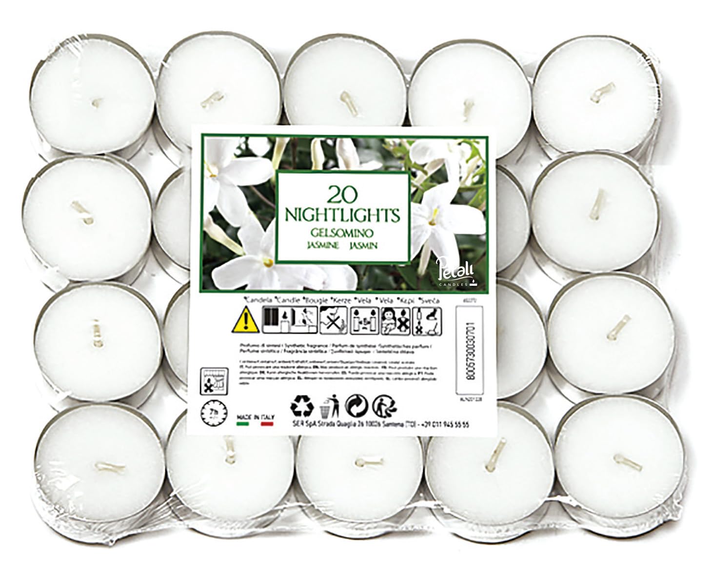 Price's Candles Aladino Jasmine Nightlights Pack of 20 (Aladino Range)