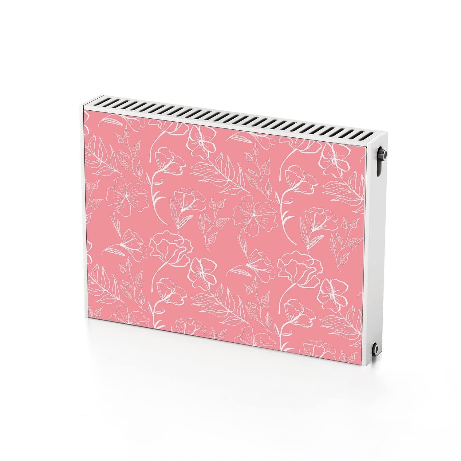 Cache radiateur magnétique 80x60 cm Coloray pour masquer un radiateur abîmé avec style floral
