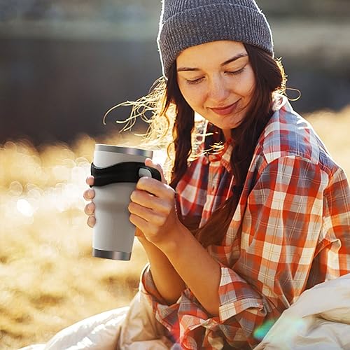 Miniatura 6 de Mango de vaso para vaso YETI Rambler, Rtic de 30 onzas, diseño anterior, Sic, OZARK TRAIL y más, sin BPA (solo asa) (negro)